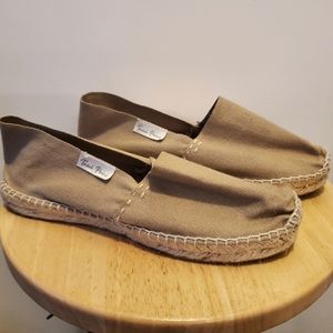 Handmade canvas espadrille slip on shoes